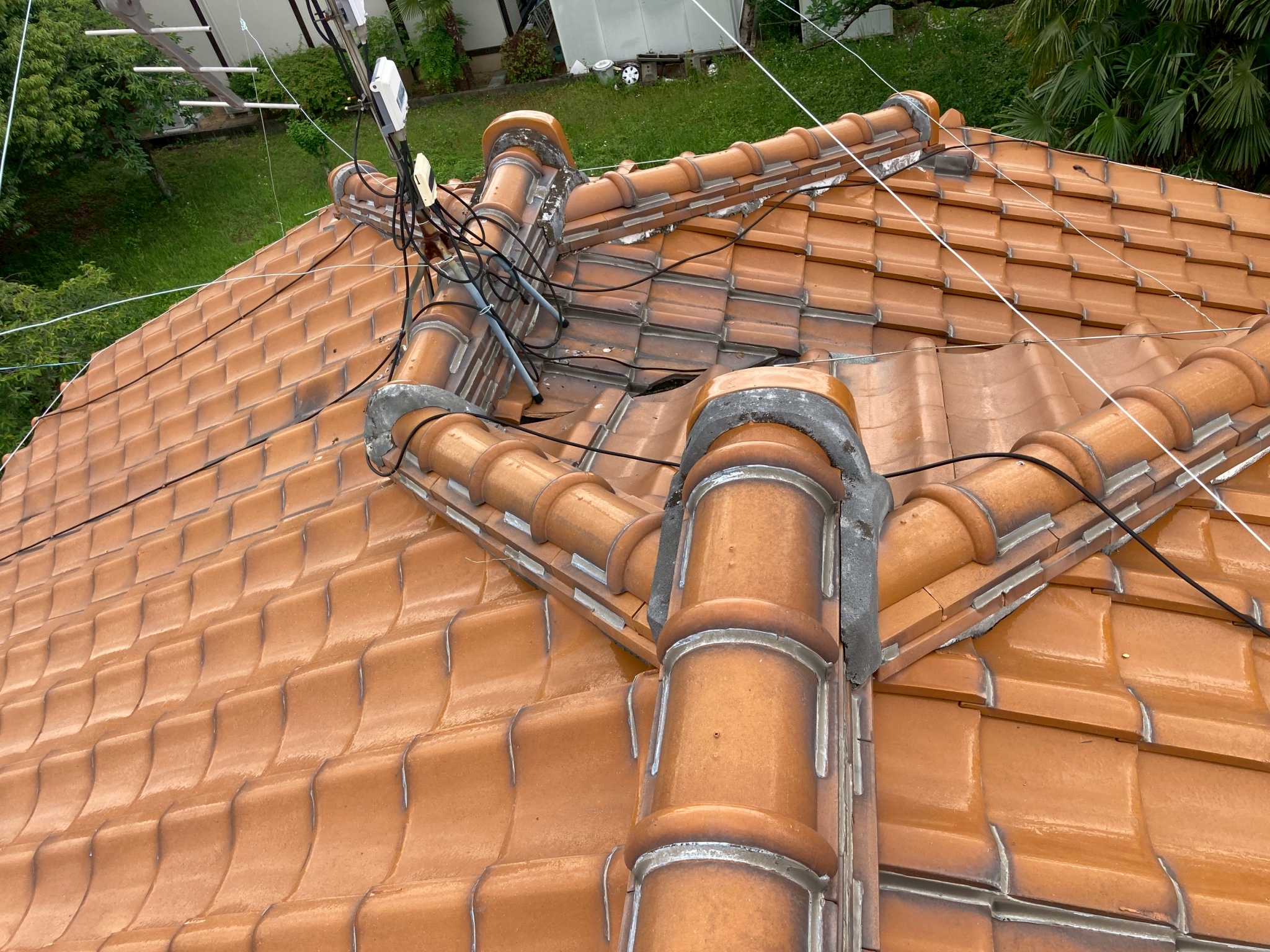 複雑な形状の棟